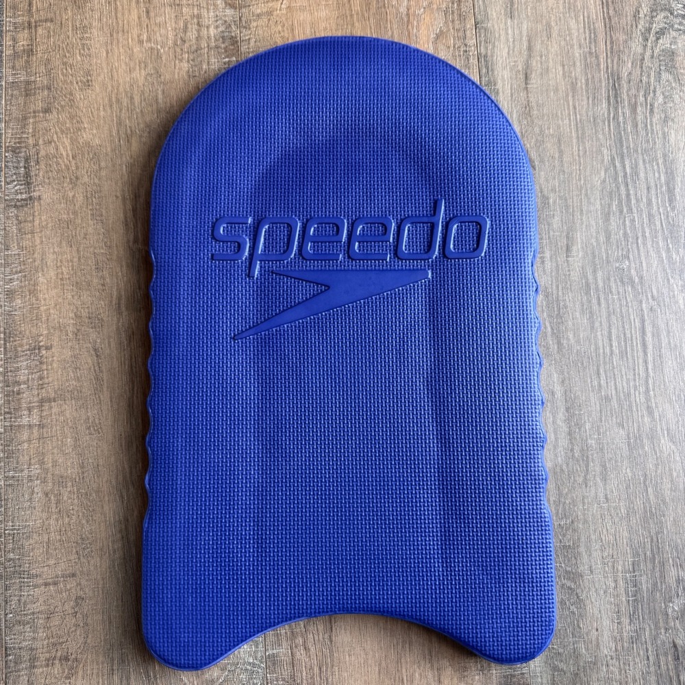 Speedo Adult Swim Kickboard Blue EVA Foam Training Aid Scalloped Grips 18x11